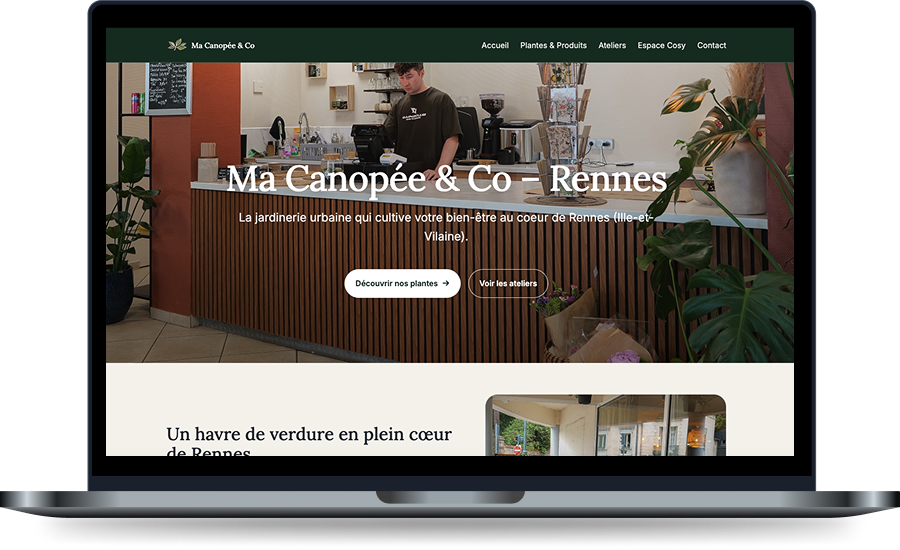 Aperçu du site Ma Canopée & Co