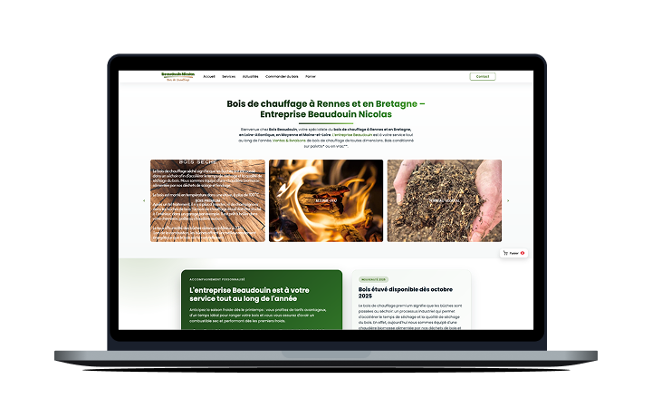 Site e-commerce WooCommerce sur mesure pour l’entreprise Bois Beaudouin